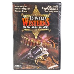 15 Wild Westerns Marshals and Gunmen 2 DVD Movie Collection John Wayne Alan Ladd